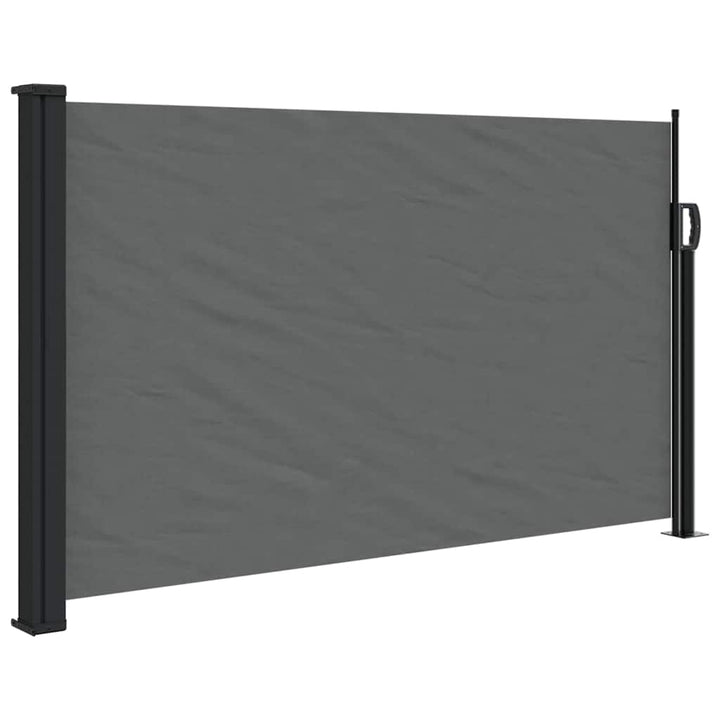 udtrækkelig sidemarkise antracit 120x600 cm