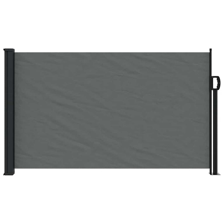 udtrækkelig sidemarkise antracit 120x600 cm