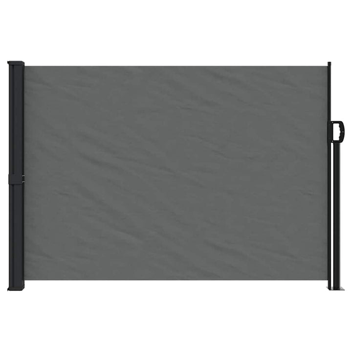 udtrækkelig sidemarkise antracit 140x600 cm