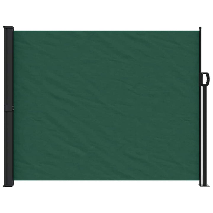 sammenrullelig sidemarkise 160x600 cm mørkegrøn