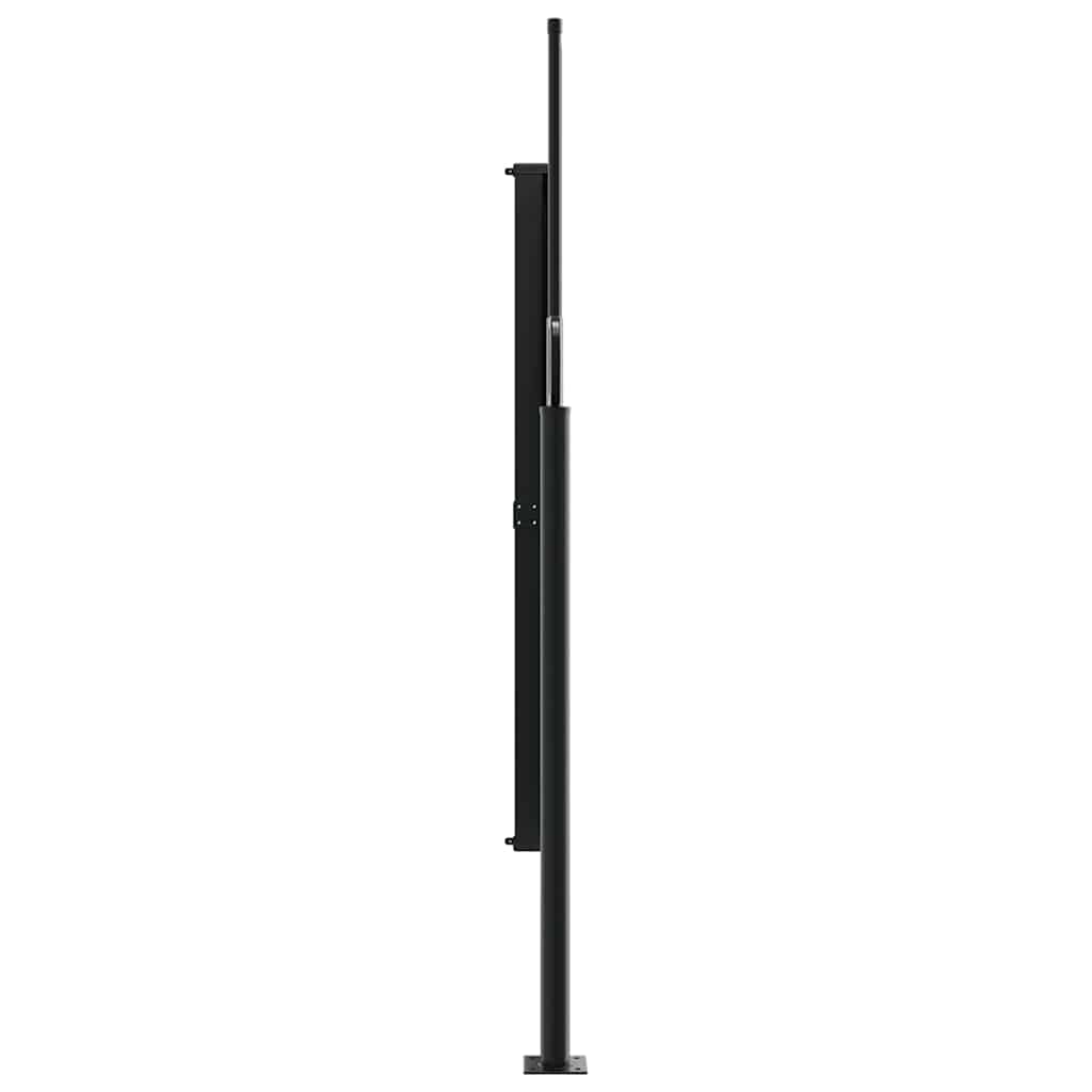 sammenrullelig sidemarkise 160 x 600 cm antracitgrå
