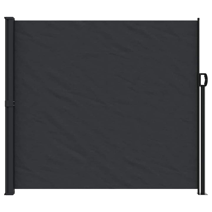 sammenrullelig sidemarkise 180x600 cm sort