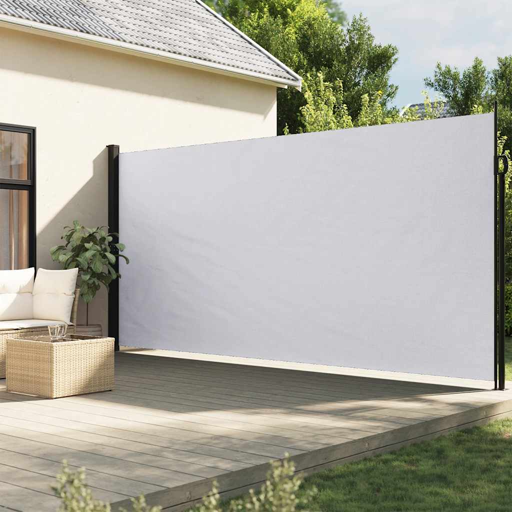 sammenrullelig sidemarkise 220x600 cm hvid