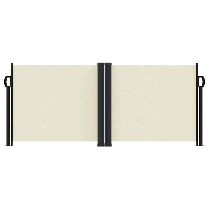 sammenrullelig sidemarkise 100 x 600 cm cremefarvet