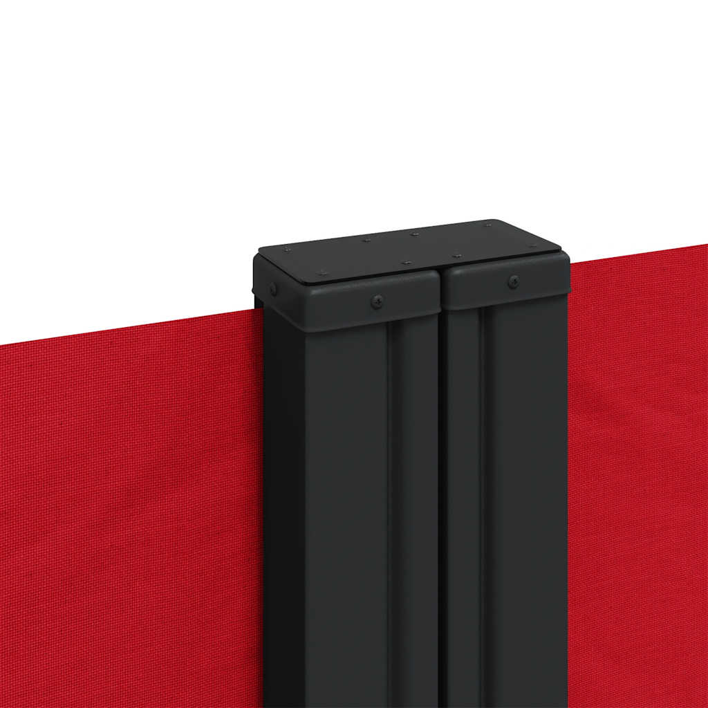 sammenrullelig sidemarkise 100 x 600 cm rød