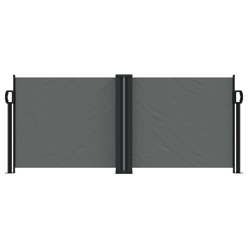 sammenrullelig sidemarkise 100 x 600 cm antracitgrå