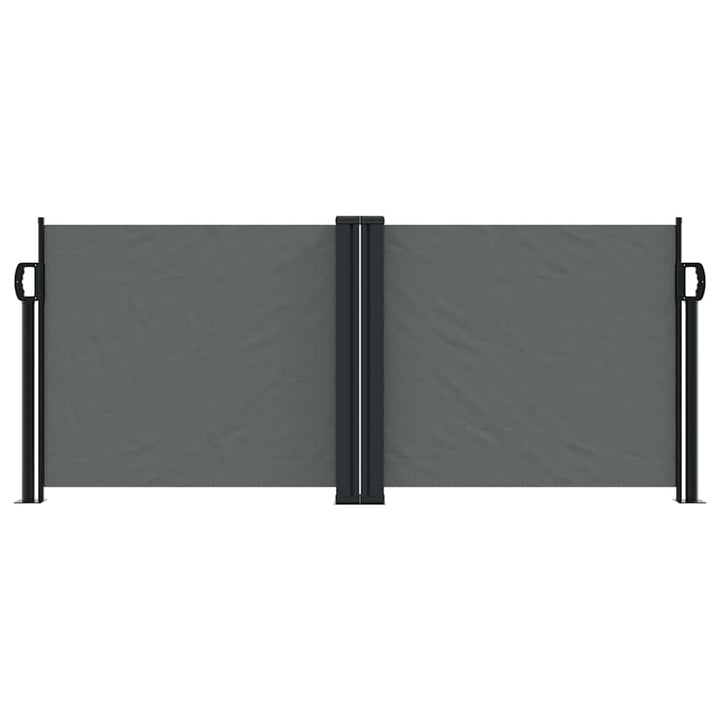 sammenrullelig sidemarkise 100 x 600 cm antracitgrå