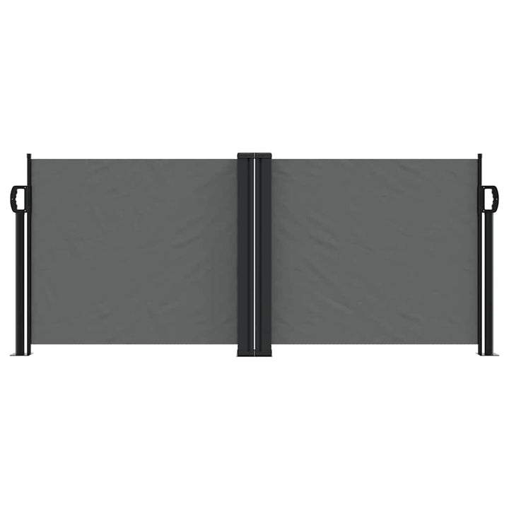 sammenrullelig sidemarkise 100 x 600 cm antracitgrå