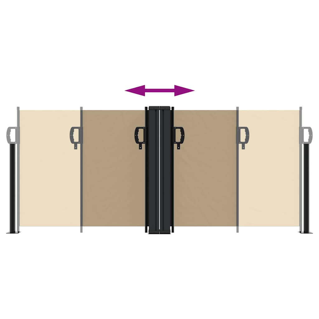 sammenrullelig sidemarkise 100x600 cm beige