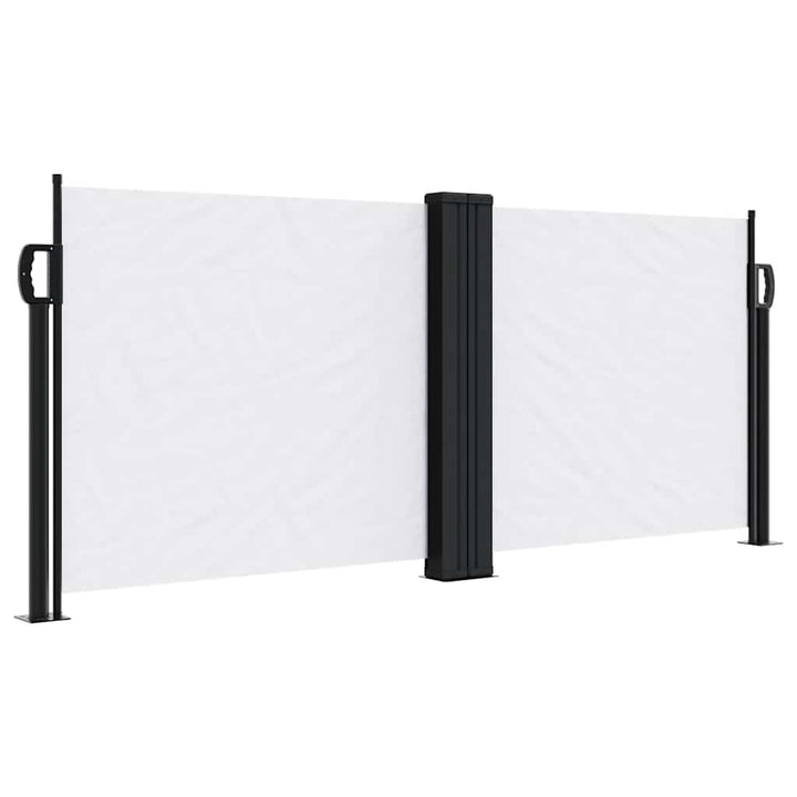sammenrullelig sidemarkise 100x600 cm hvid