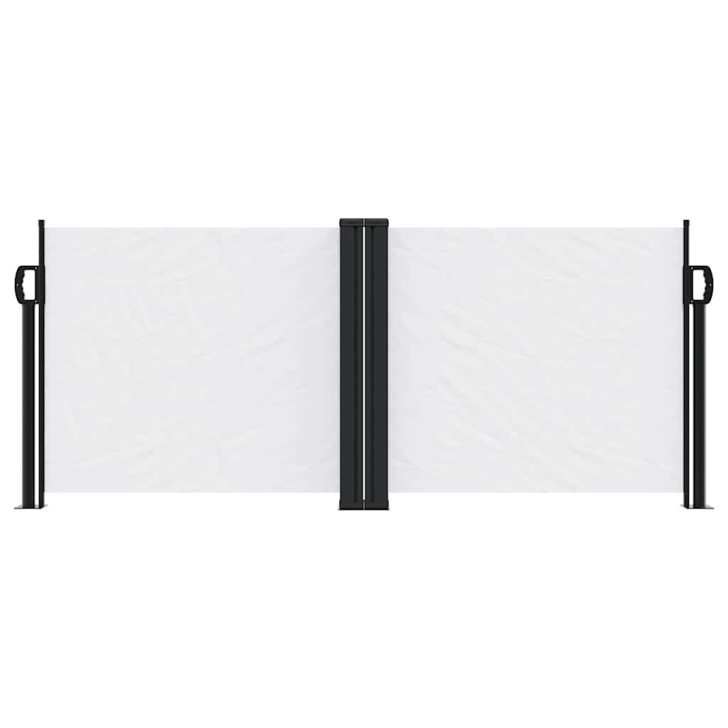 sammenrullelig sidemarkise 100x600 cm hvid