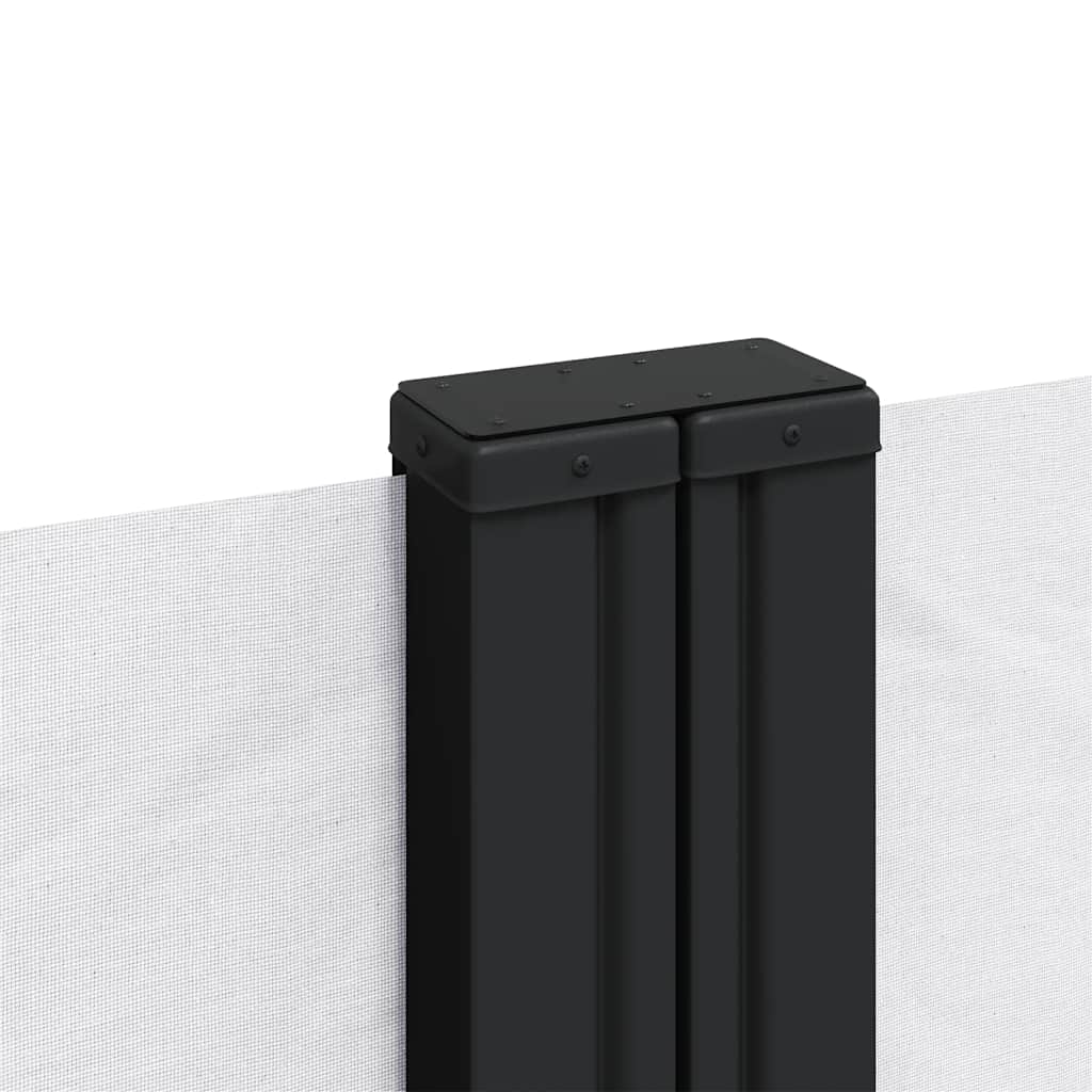 sammenrullelig sidemarkise 100x600 cm hvid