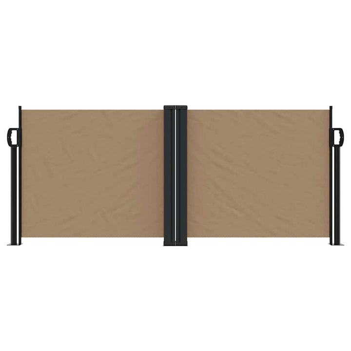 sammenrullelig sidemarkise 100x600 cm gråbrun