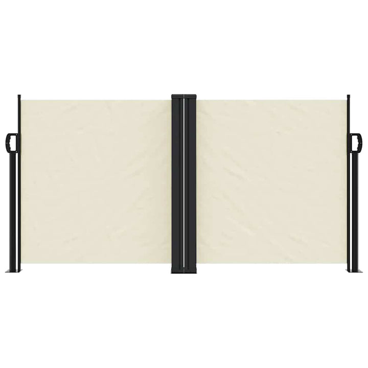 sammenrullelig sidemarkise 120 x 600 cm cremefarvet