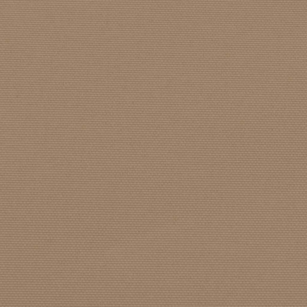 sammenrullelig sidemarkise 140x600 cm gråbrun