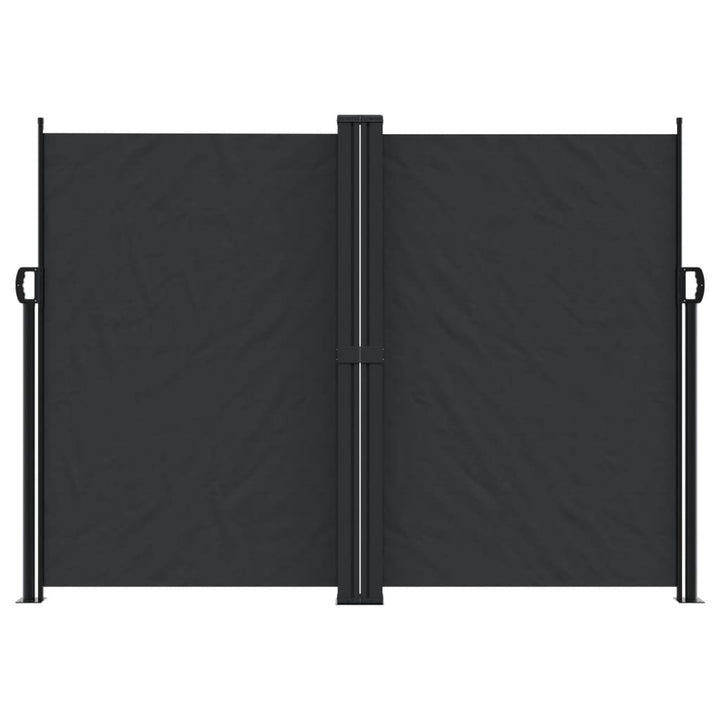 sammenrullelig sidemarkise 180x600 cm sort