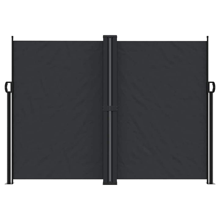 sammenrullelig sidemarkise 180x600 cm sort