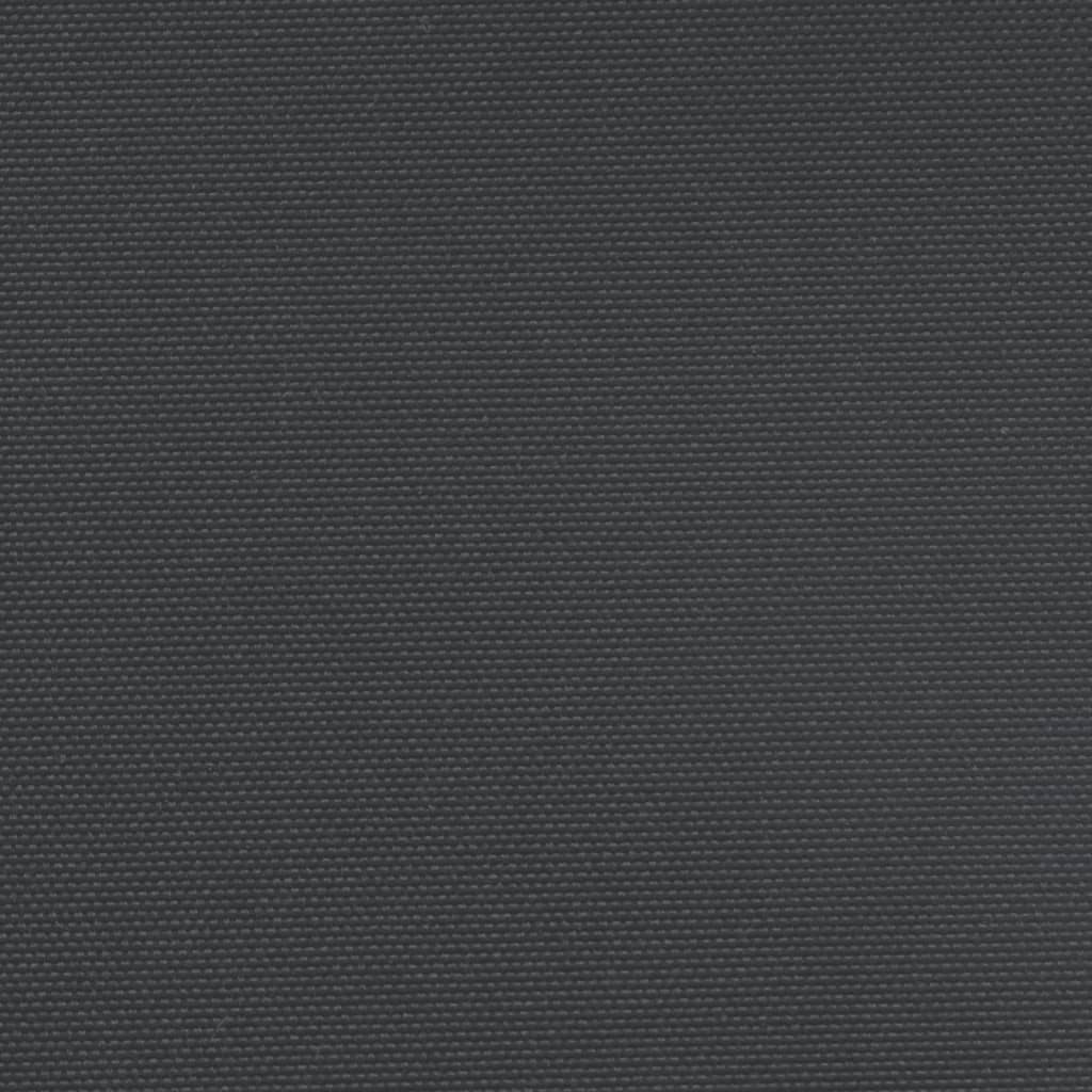 sammenrullelig sidemarkise 180x600 cm sort