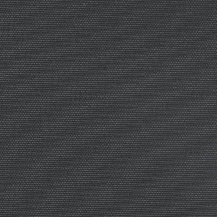 sammenrullelig sidemarkise 180x600 cm sort