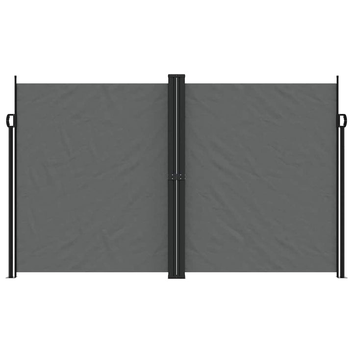 sammenrullelig sidemarkise 200x600 cm antracitgrå