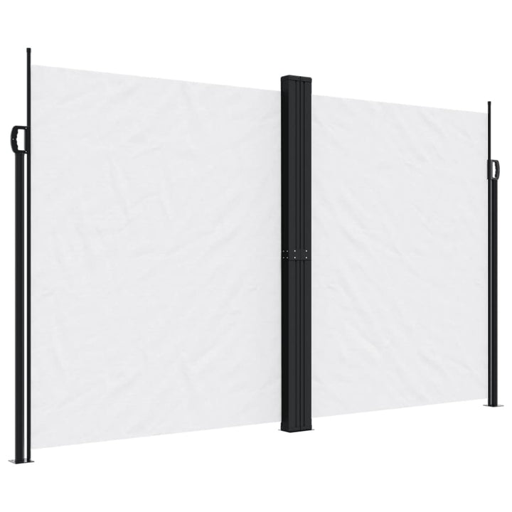 sammenrullelig sidemarkise 200x600 cm hvid