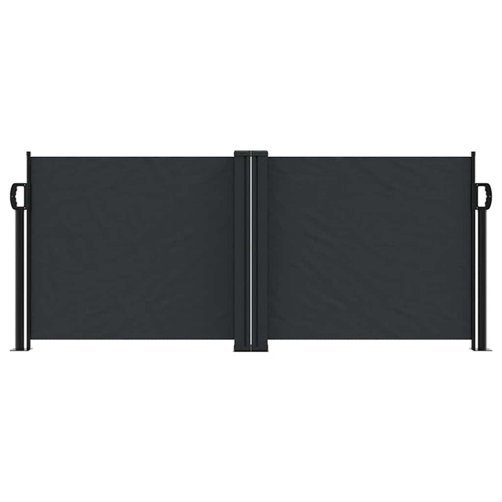 sammenrullelig sidemarkise 100 x 1000 cm sort