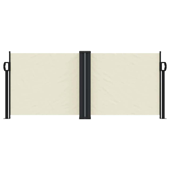 sammenrullelig sidemarkise 100 x 1000 cm cremefarvet