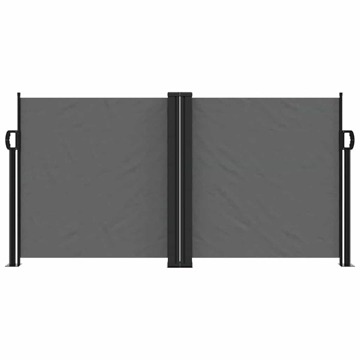 sammenrullelig sidemarkise 120 x 1000 cm antracitgrå