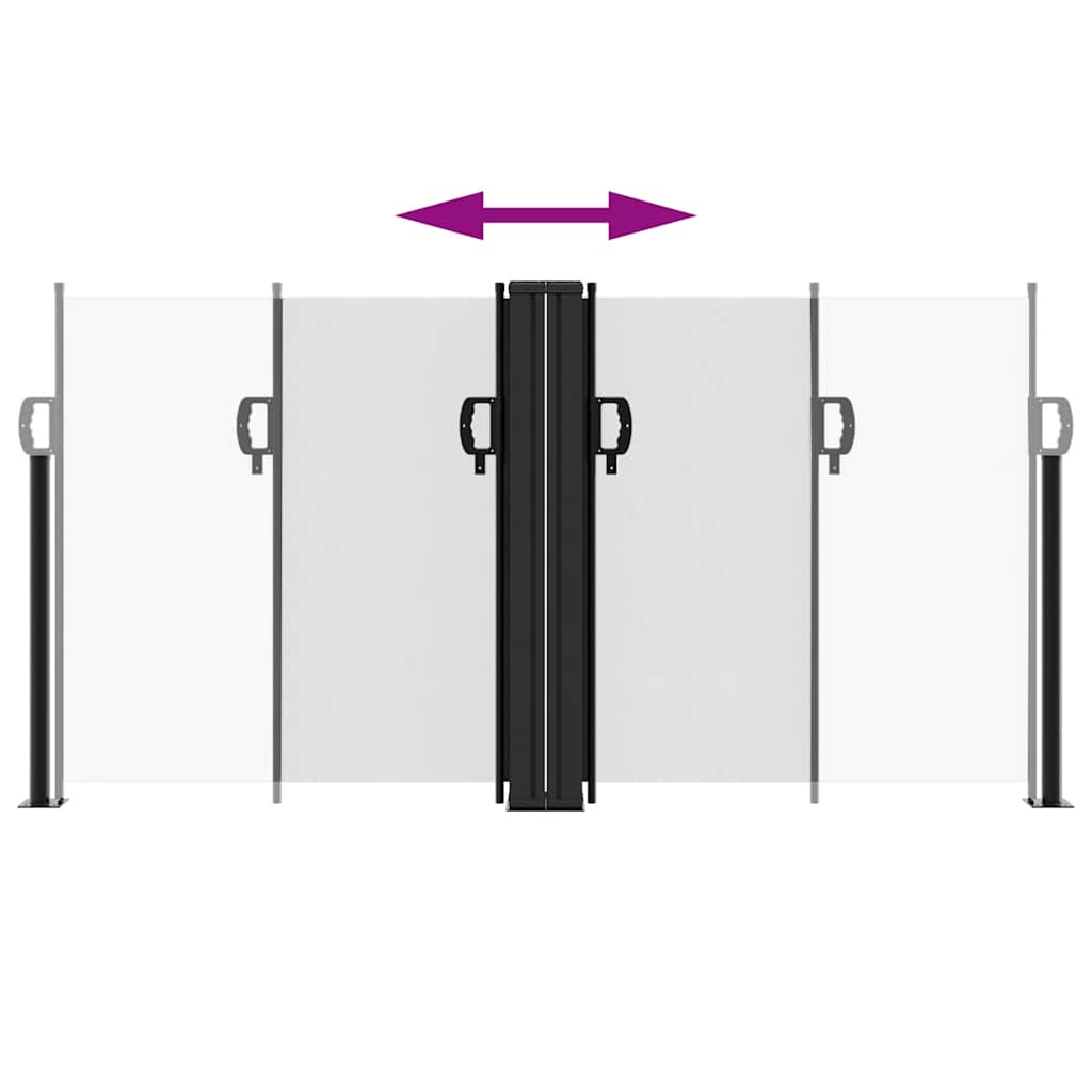 sammenrullelig sidemarkise 120x1000 cm hvid