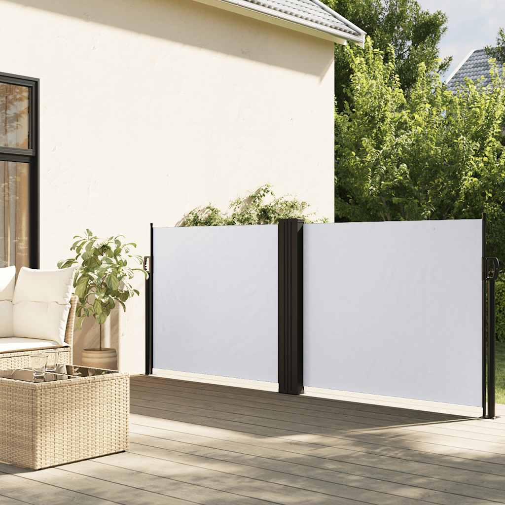sammenrullelig sidemarkise 120x1000 cm hvid