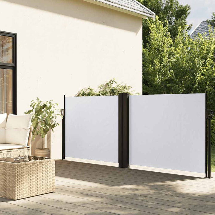 sammenrullelig sidemarkise 120x1000 cm hvid