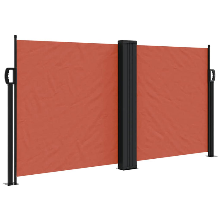 sammenrullelig sidemarkise 120x1000 cm terrakottafarvet