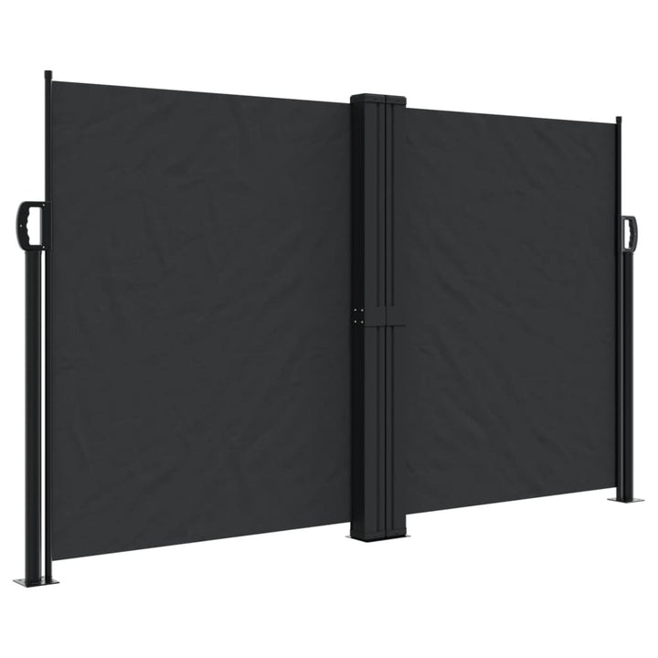 sammenrullelig sidemarkise 140 x 1000 cm sort
