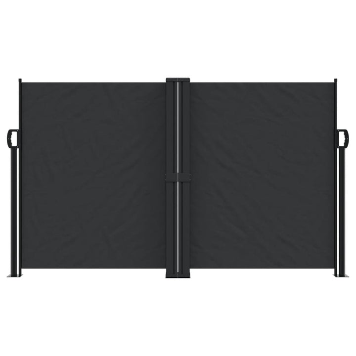 sammenrullelig sidemarkise 140 x 1000 cm sort