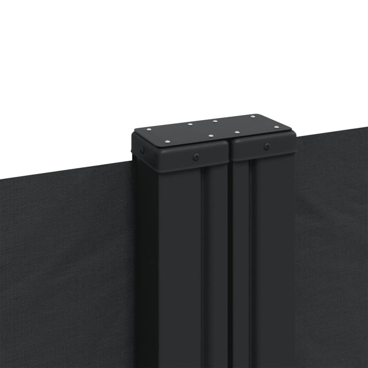 sammenrullelig sidemarkise 140 x 1000 cm sort