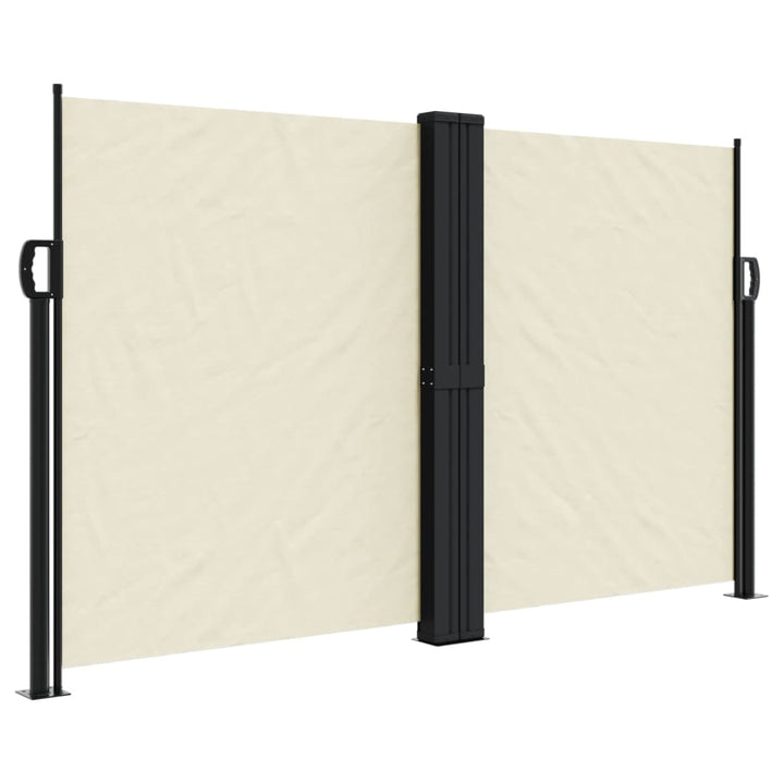 sammenrullelig sidemarkise 140 x 1000 cm cremefarvet