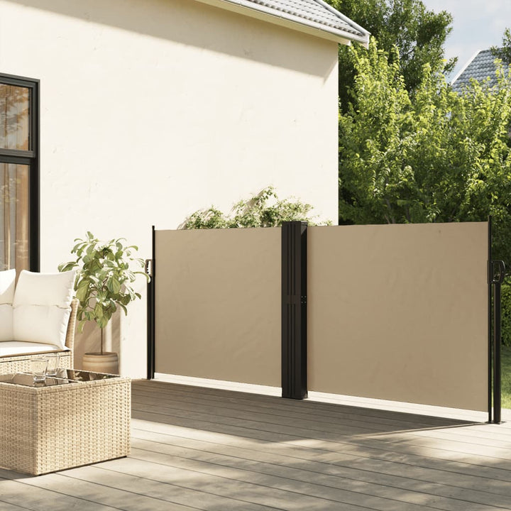 sammenrullelig sidemarkise 140x1000 cm beige