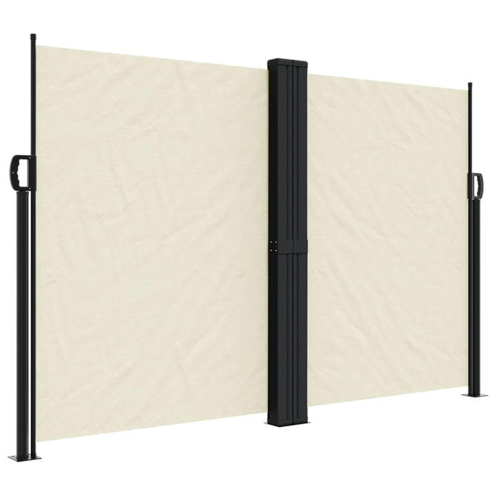 sidemarkise 160x1000 cm sammenrullelig cremefarvet