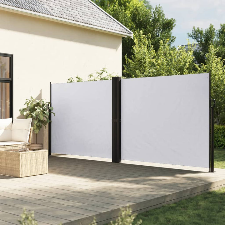 sidemarkise 160x1000 cm sammenrullelig hvid