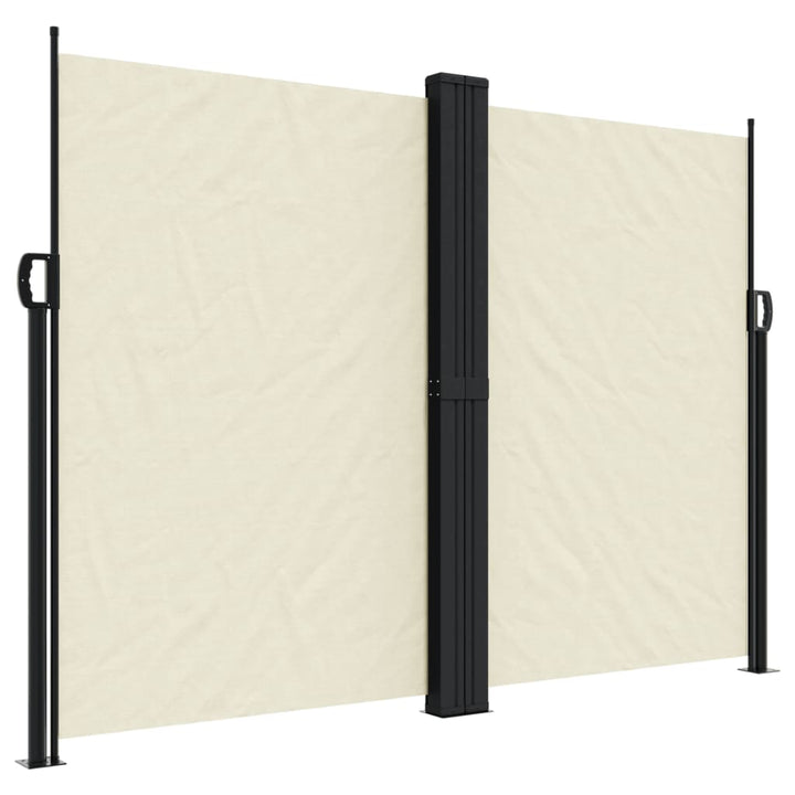sammenrullelig sidemarkise 180x1000 cm cremefarvet