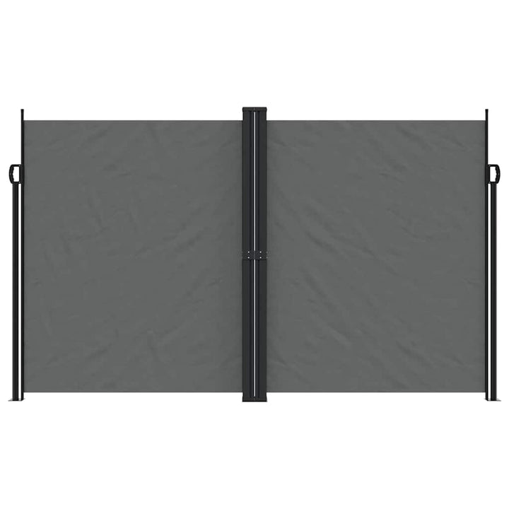sammenrullelig sidemarkise 200x1000 cm antracitgrå