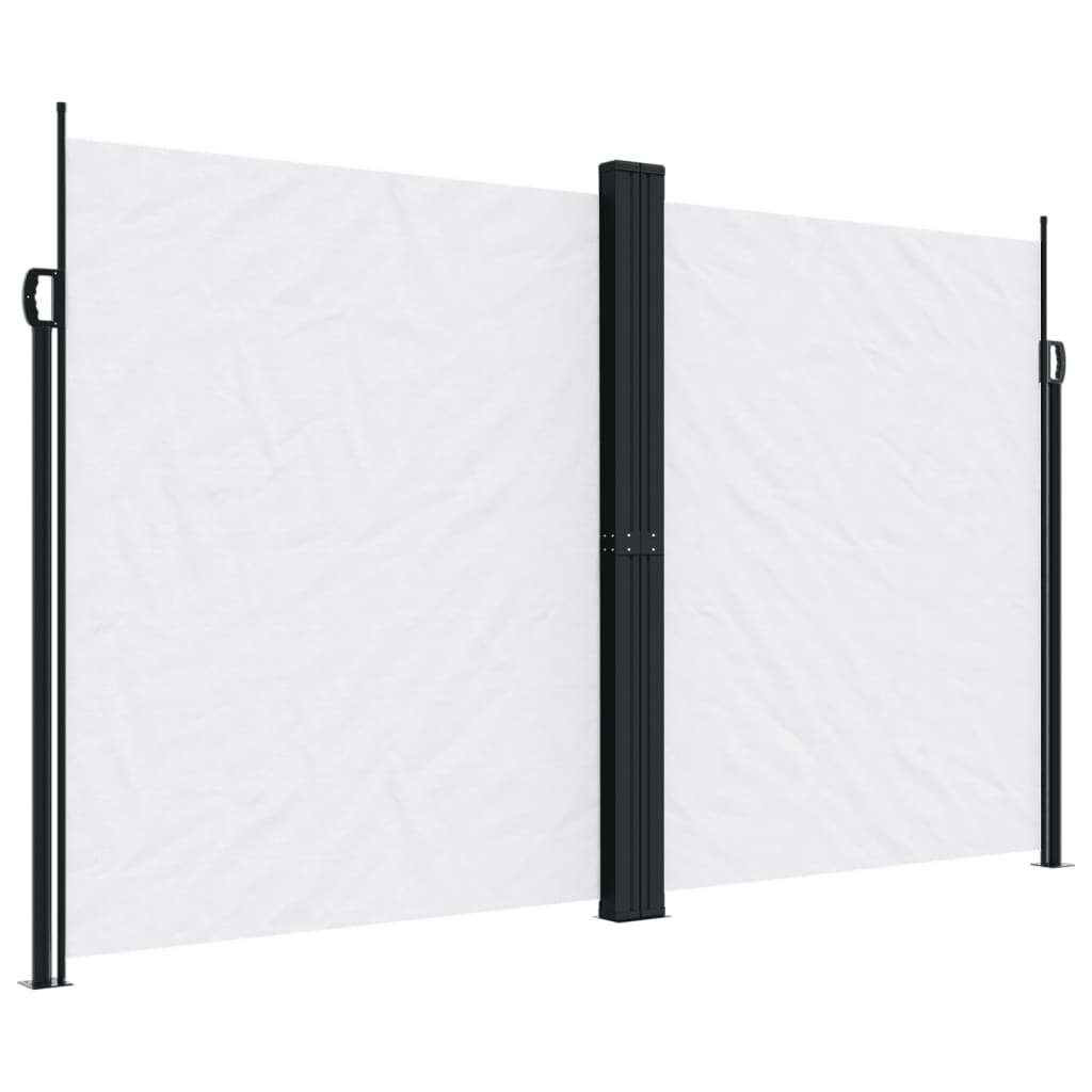 sidemarkise 200x1000 cm sammenrullelig hvid
