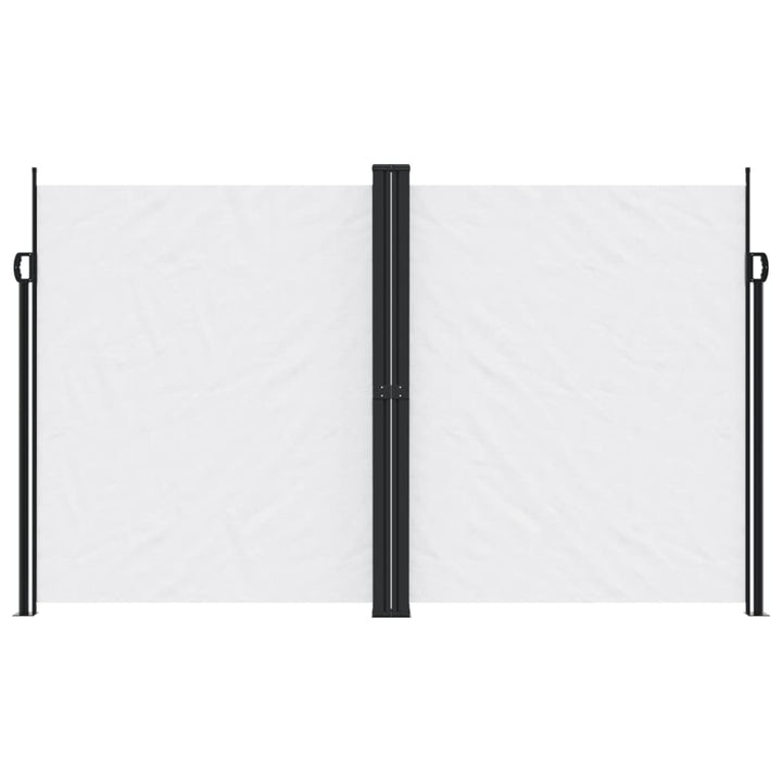 sidemarkise 200x1000 cm sammenrullelig hvid