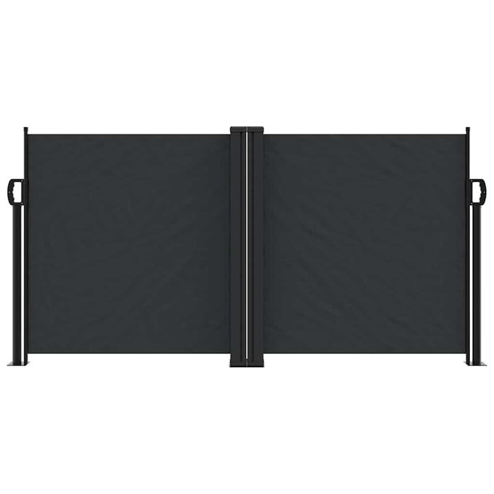 sidemarkise 120x1200 cm sammenrullelig sort