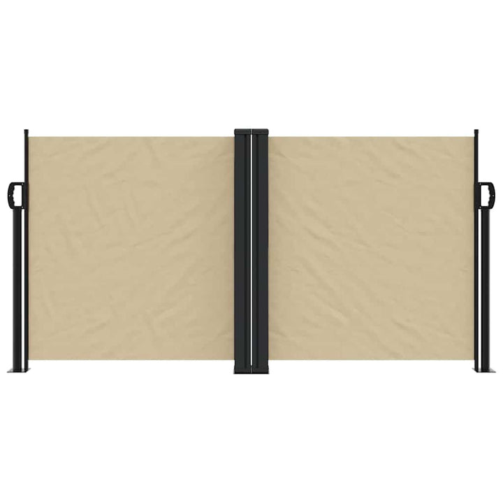 sidemarkise 120x1000 cm sammenrullelig beige