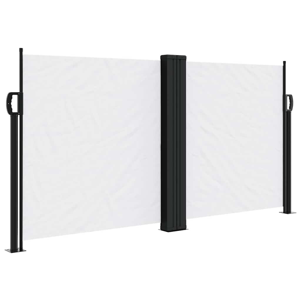 sidemarkise 120x1000 cm sammenrullelig hvid