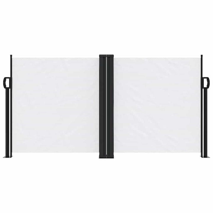 sidemarkise 120x1000 cm sammenrullelig hvid