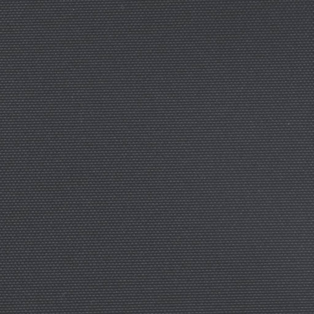 sidemarkise 140x1200 cm sammenrullelig sort