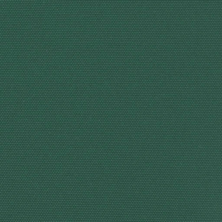 sidemarkise 140x1200 cm sammenrullelig mørkegrøn