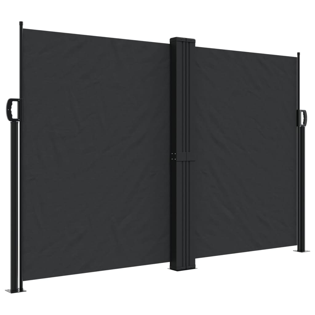 sammenrullelig sidemarkise 160x1200 cm sort